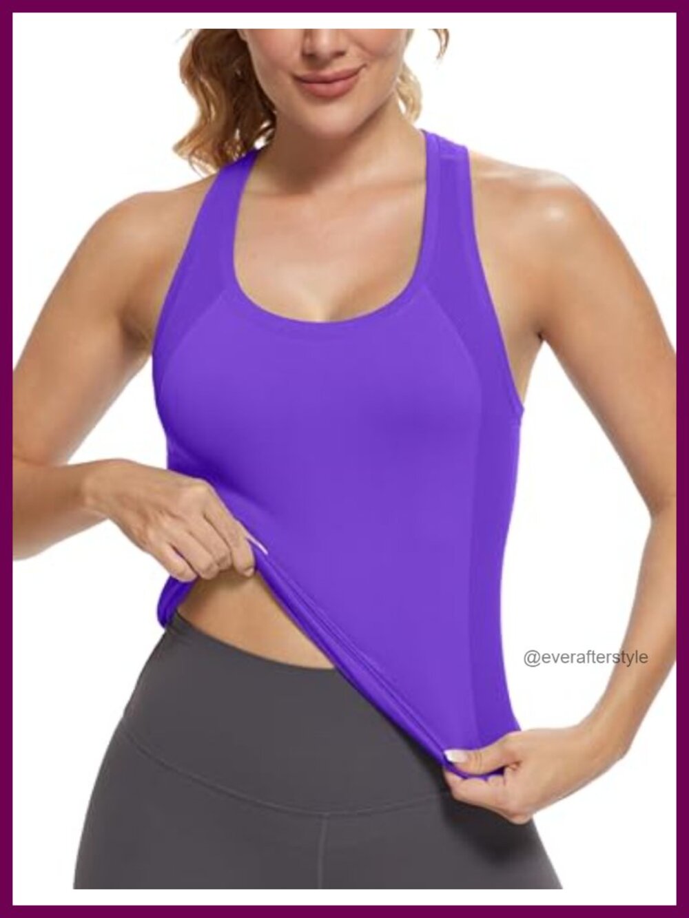 Racerback Seamless Workout Tank Top Yoga Athletic Activewear